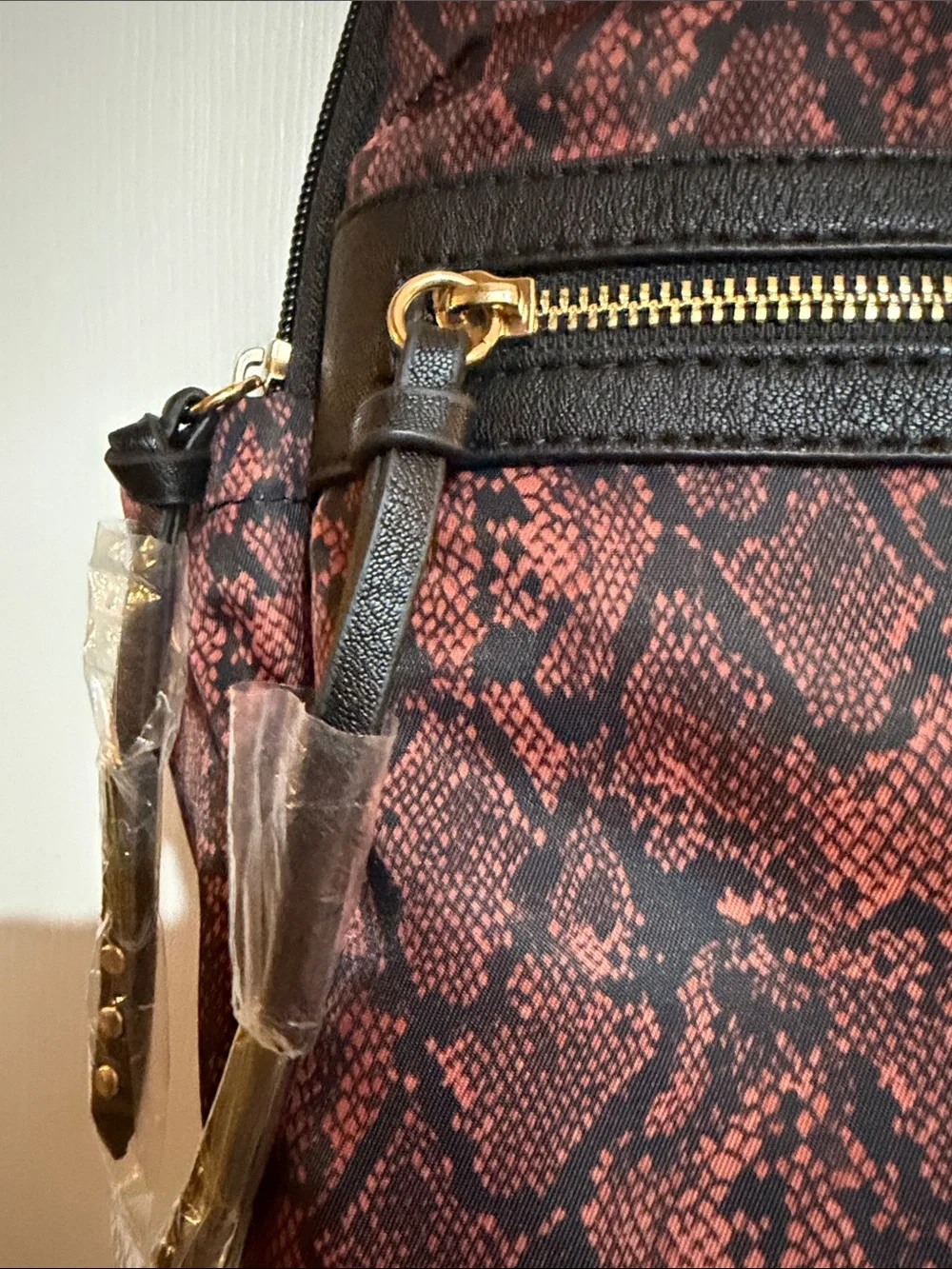 Jessica Simpson Snake-Print Backpack NWT